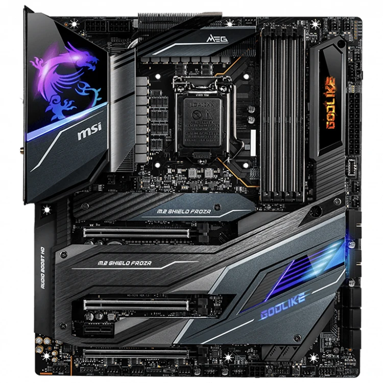 中古MSI MEG Z490 GODLIKEゲーミングマザーボードIntel Z490チップ