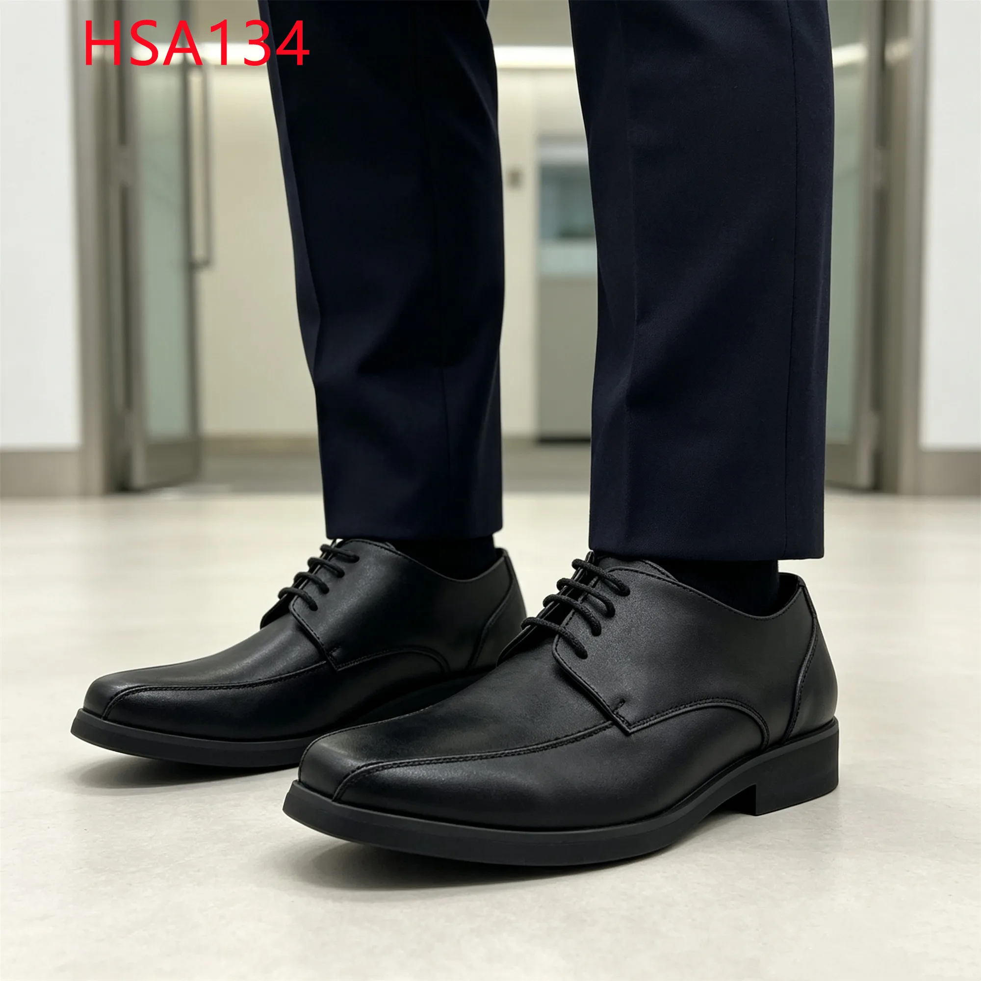 LXG,car 4S Shop Manager on Duty square Toe Style Business Shoes Client Reception Lace-up Men Dress Shoes in Chile HSA134