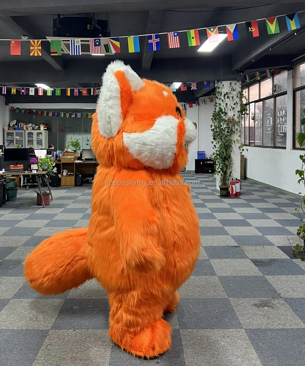 Red Panda Fox Raccoon Mascot Costume Popular Party Dress Inflatable