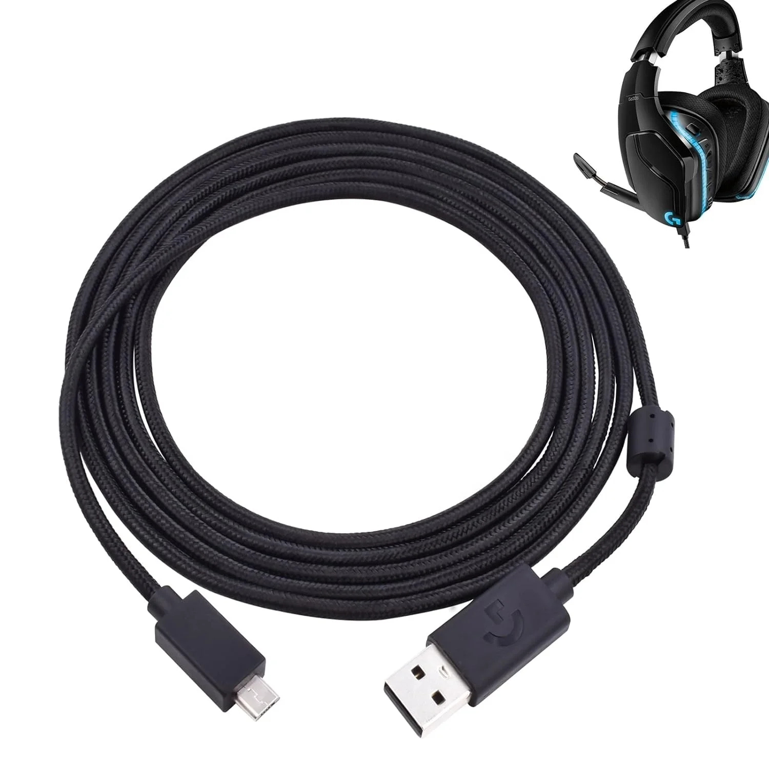 マイクロ USB ケーブルは、ロジクール G633 G633S ヘッドセット