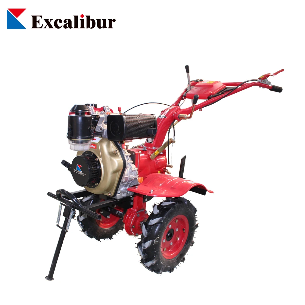 Diesel Hand Rotavator With 3forward Gear 6HP  Rotary Tiller Cultivator