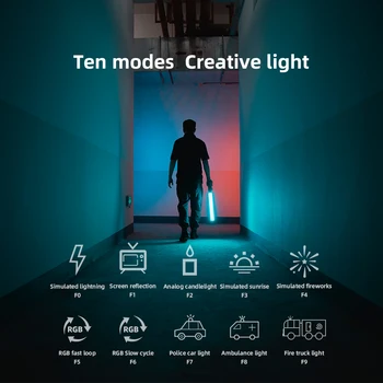 Yongnuo YN360 III YN360III Handheld 3200K-5500K RGB Colorful Ice Stick LED Video Light Touch Adjusting Controlled by Phone App detail image