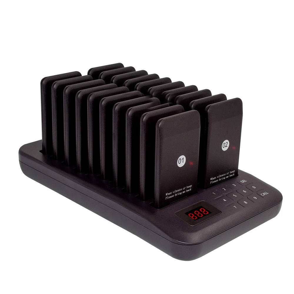 Catel Ctp320 Wireless Coaster Guest Buzzer Restaurant Pager 20 Vibrating Pagers Service Paging