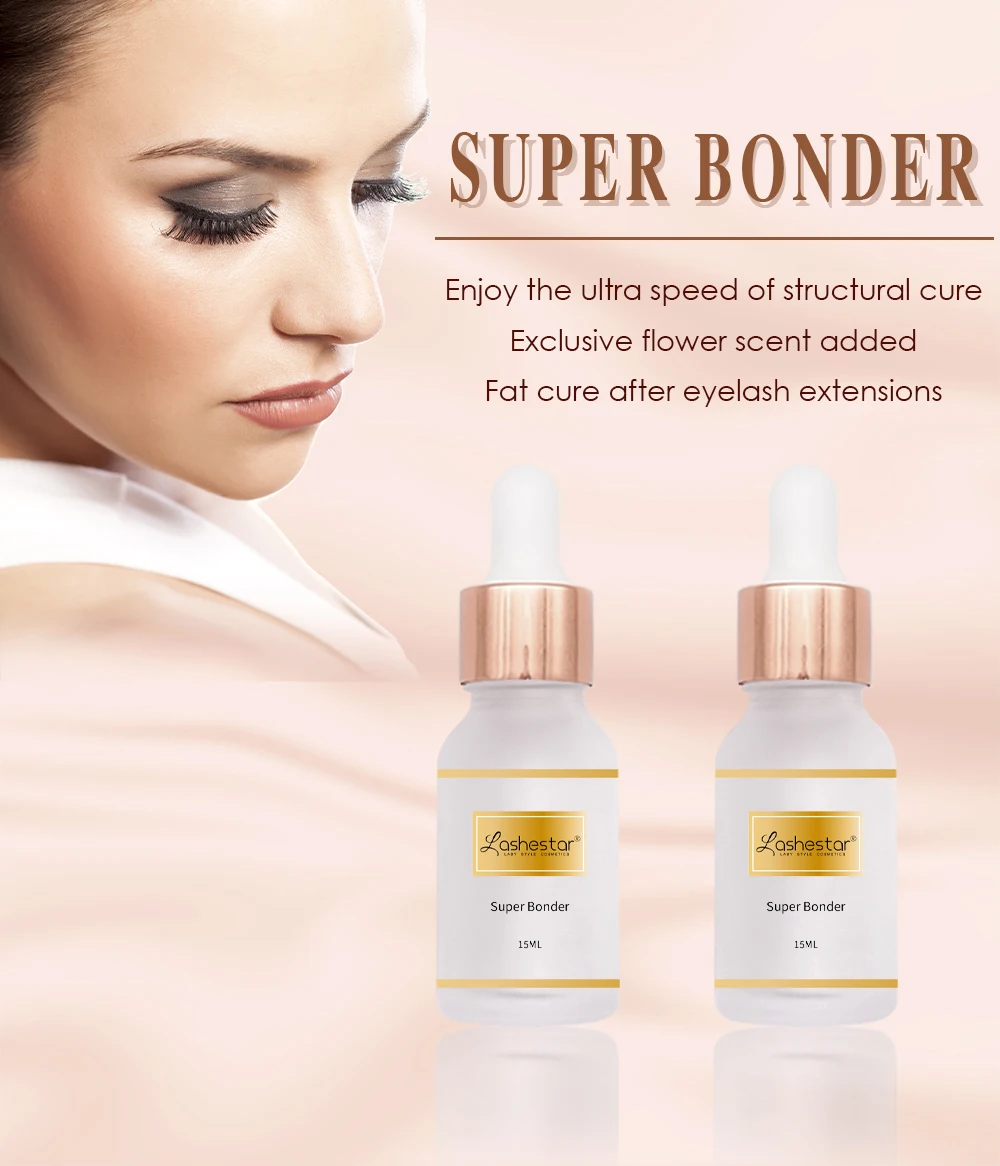 Lash Glue Bonder Extra Strong Strawberry Super Bonder Activator Sealant For Eyelash Extensions