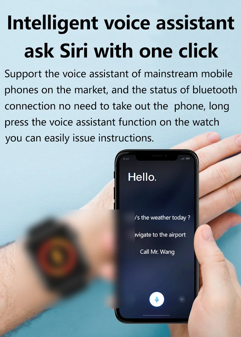 W22+ Smart Watch 45mm Size For Apple Watch Men Bluetooth Call - Watches -  1045425496