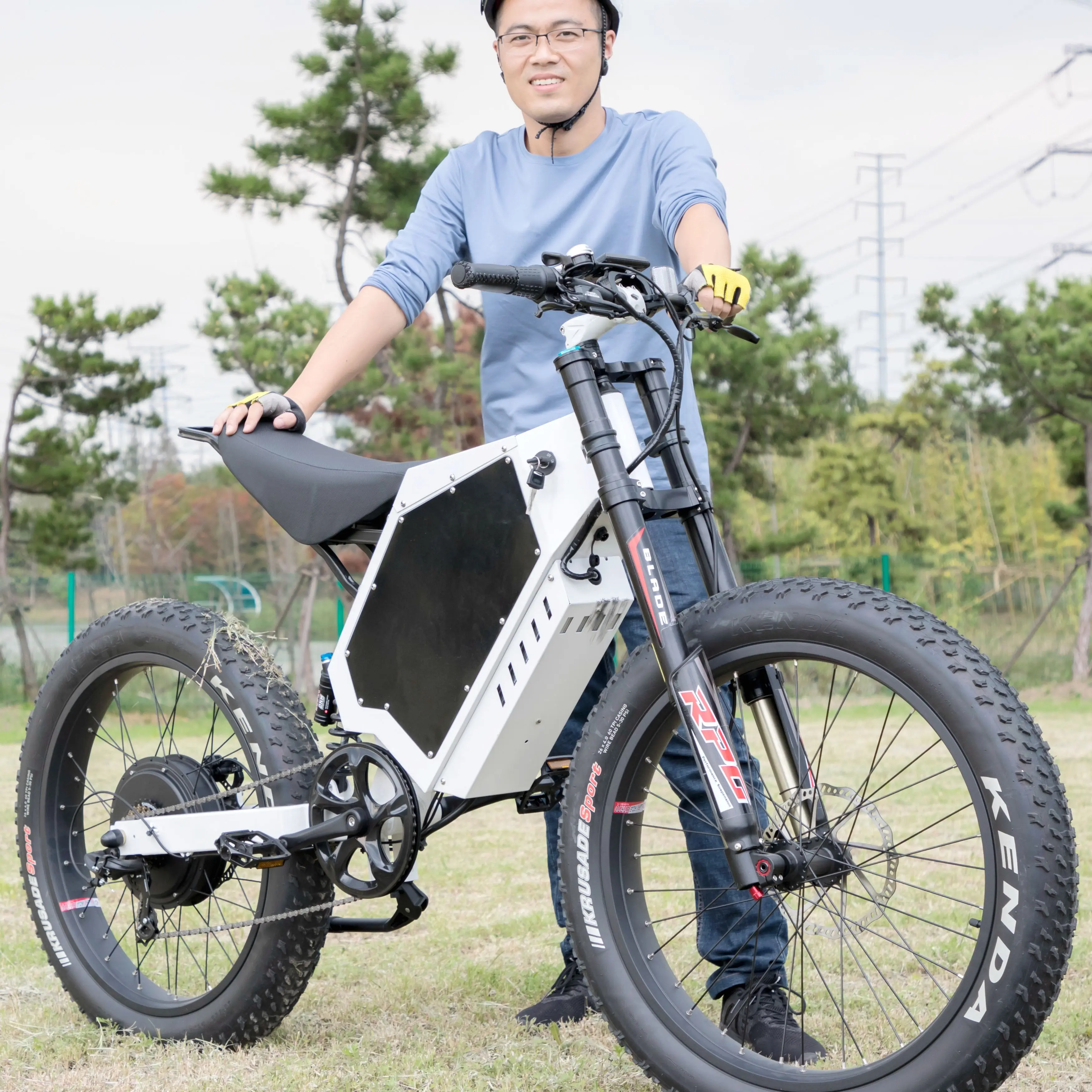 Holland Cafe Racer moto E-Bike 72v bicicletta elettrica 12000w