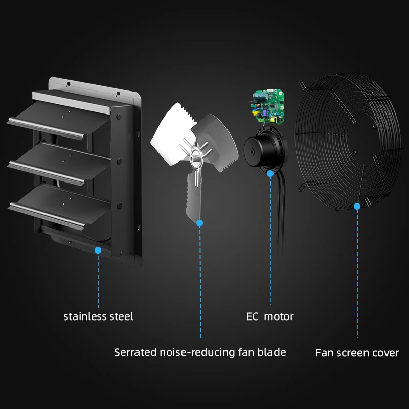 DEFENG Factory BLDC MOTOR 220V/50hz 10 Inch Ventilador for Cattle and Win House air Ventilation Poultry Farm Exhaust Fan