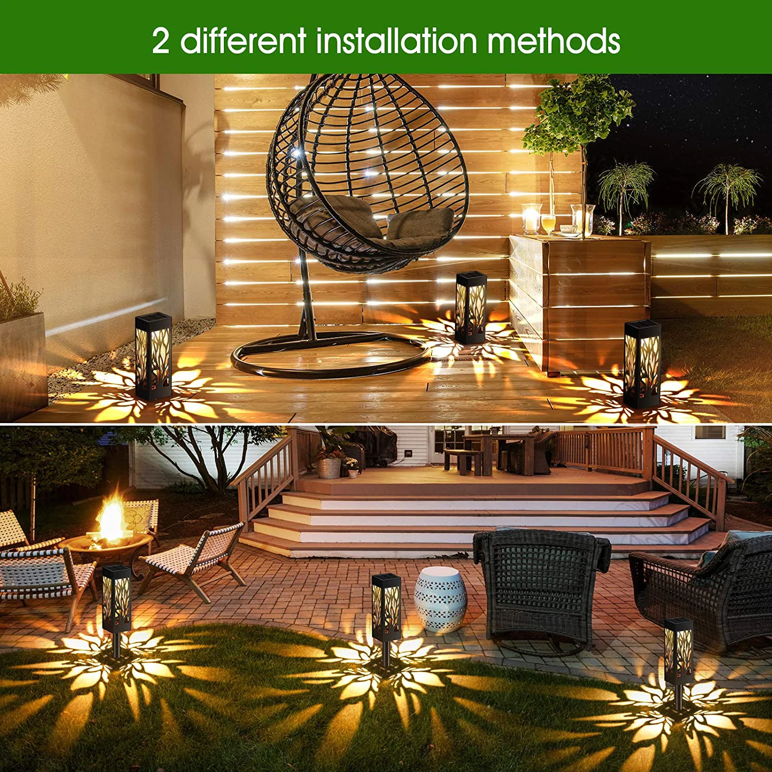 Outdoor Waterproof LED Solar Courtyard Lawn Pathway Light for Park Garden Landscape Decoration
