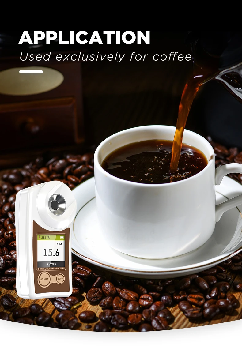 022 Portable Auto Handheld Refractometers Optical Coffee Tds Meter