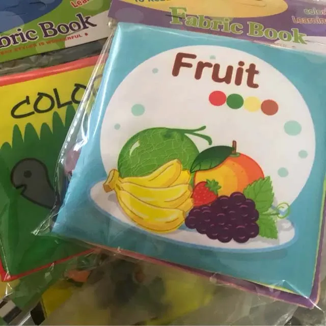 Лидер продаж книга для раннего образования моющаяся из мягкой ткани