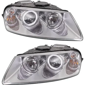 High quality original Headlight Set For 2004-2007 Volkswagen Touareg Left and Right with Bulb Halogen