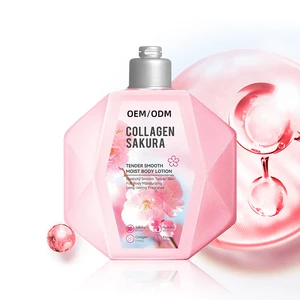 Customized 300ml Sakura Collagen Body Lotion Whitening Moisturizing for Tender Smooth Skin with Long-Lasting Fragrance
