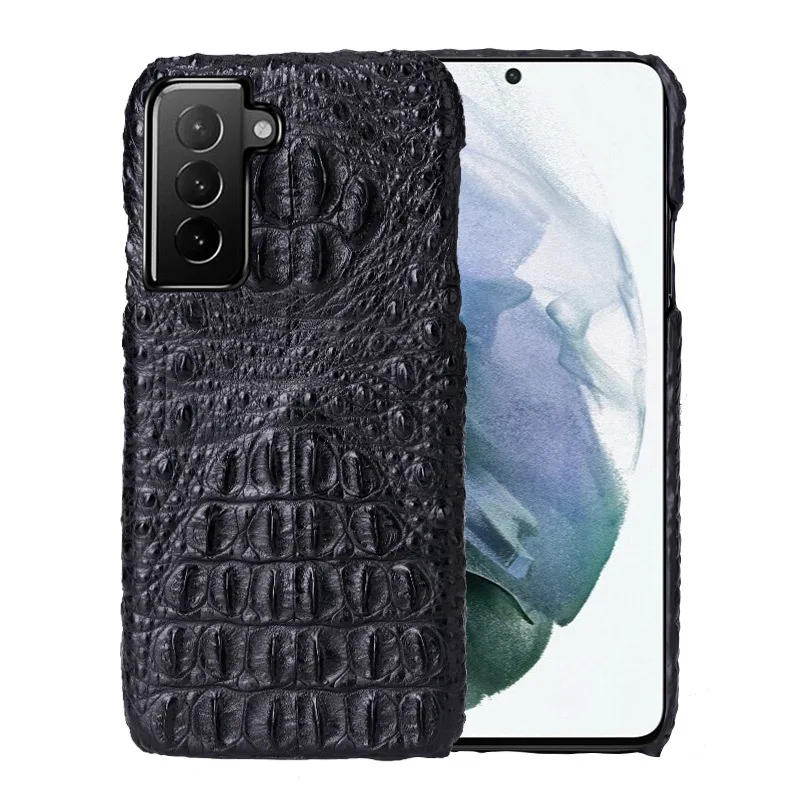 Pure Color Crocodile Leather Premium Protective Case Business High end For Phones For Samsung Galaxy S24 S21 Plus Ultra Luxury