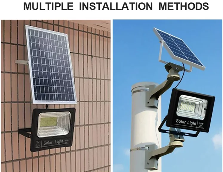 Light Outdoors Flood 100w Lamp IP66 Waterproof Solar Energy Led Gate Light