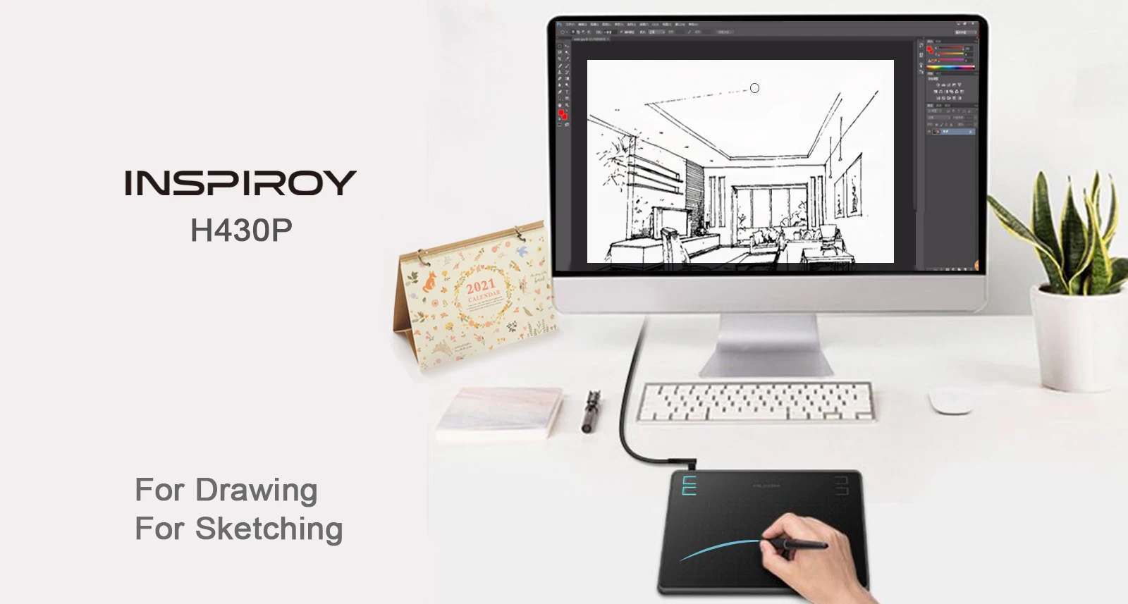 Huion Digital Writing Tablet Signature Pad Note Taking Drawing Pen