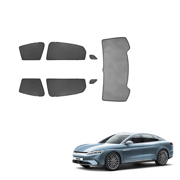 Car Window Sunshade for BYD Han Accessories Gauze UV Blocking Window Door Sun Shade Interior Accessory