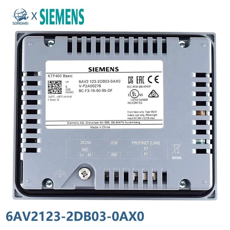 Siemens 6AV2123-2DB03-0AX0 Original New Siemens Simatic HMI KTP400