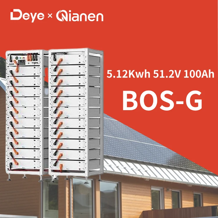 deye BOS-G LiFePO4 High Voltage Lithium Battery 51.2V 100Ah 5.12kWh CAN Communication IP65 for Solar Energy Storage System