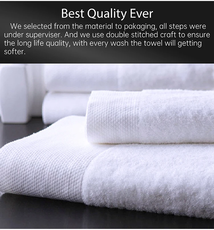 100% Cotton 600gsm Embroidered Logo Hotel Bathroom Towels Bath Towels ...
