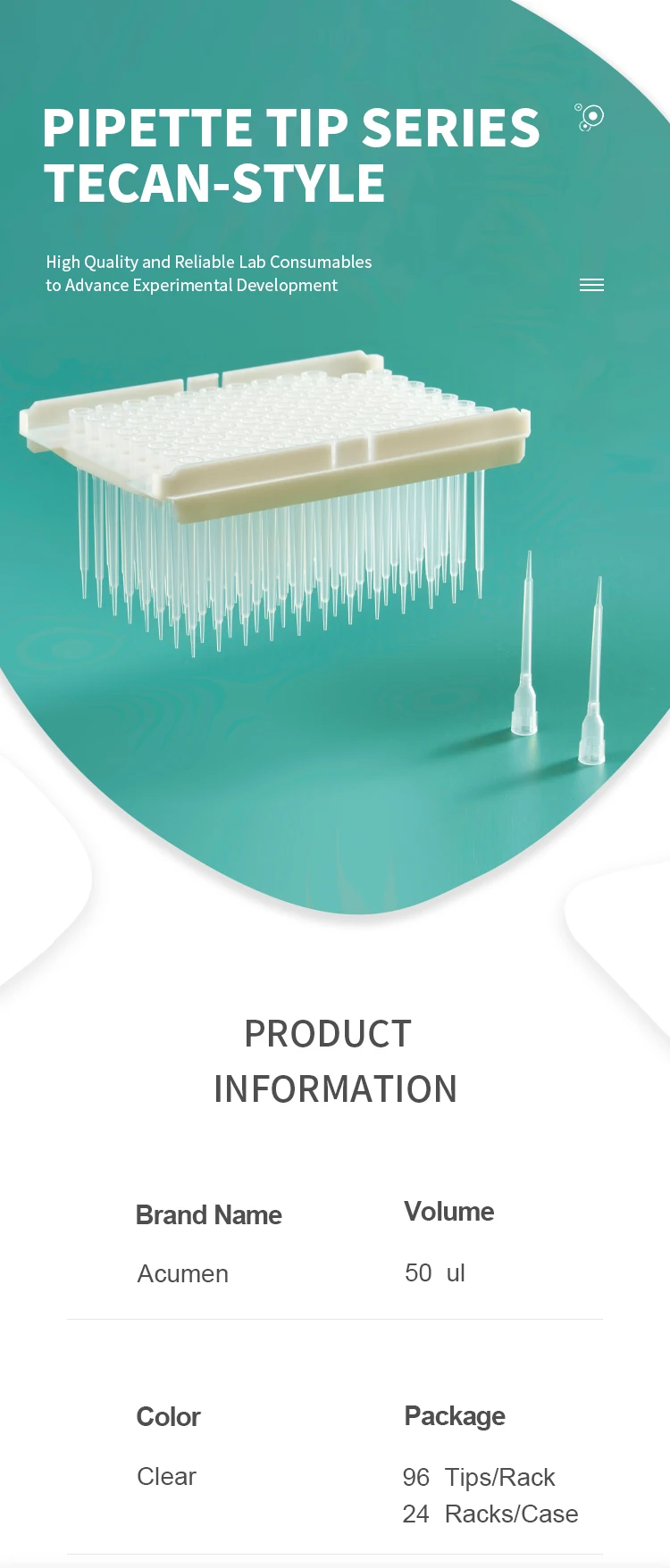 Laboratory 50ul Tecan Conductive Pipette Tips Buy Pipette Tips Tecan