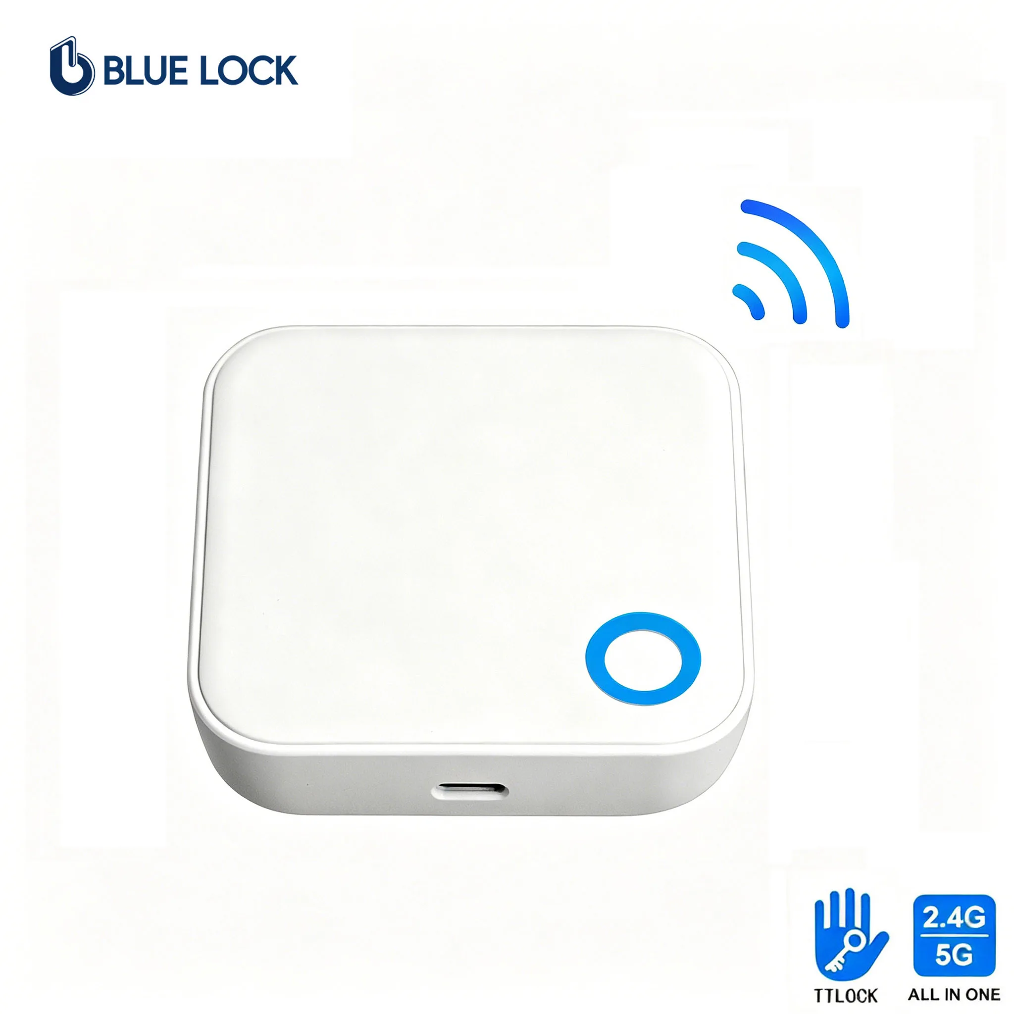 Bluelock G5 Matter TTLOCK APP 2.4G Wifi Gateway Remote Control Works with Alexa Google Home for Access Control Lock