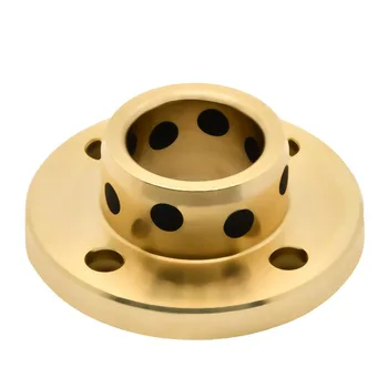 High-Temperature Wear-Resistant Thin-Walled Brass Inlaid Graphite Oil-Free Bushing High-Strength Machining Services