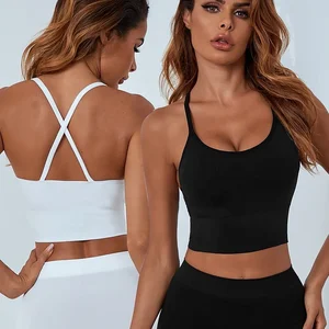 Hot Sexy Madam Lingeries Built in Bra Tanks for Women Push up Outdoor Underwear