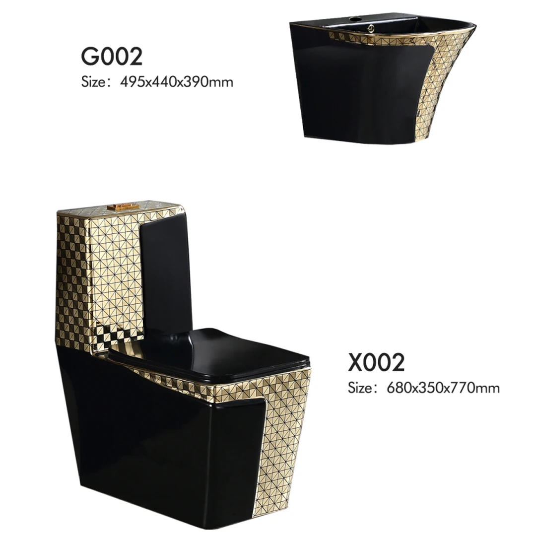 Glazed Ceramic Water Closet Wc Combined Bathroom Toilet Bowl Set Wall Hung Basin With Sink And ...