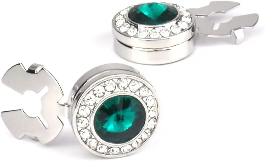 Woman Snap Clip Fancy Jewelry Button Covers Cufflinks Jewels Clips Over on Button Cover Manufacture