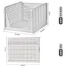 Folding basket [White, taller version]