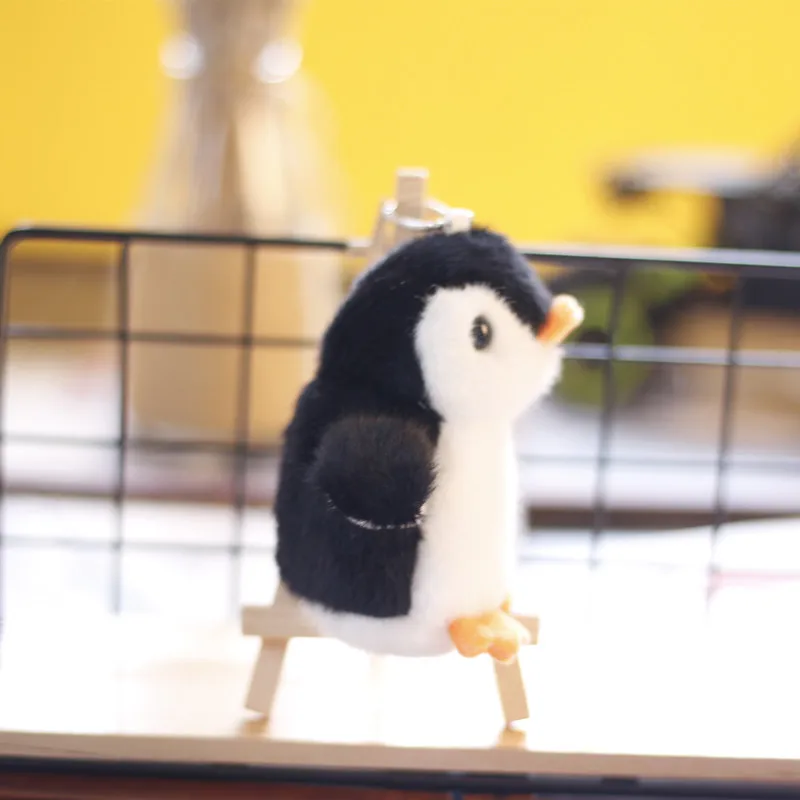 子供用ぬいぐるみペンギンキーチェーン | プラスチック製鍵掛け