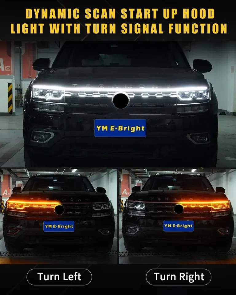 Exterior Car LED Hood Light Strip,Dual Color Dynamic | Ubuy