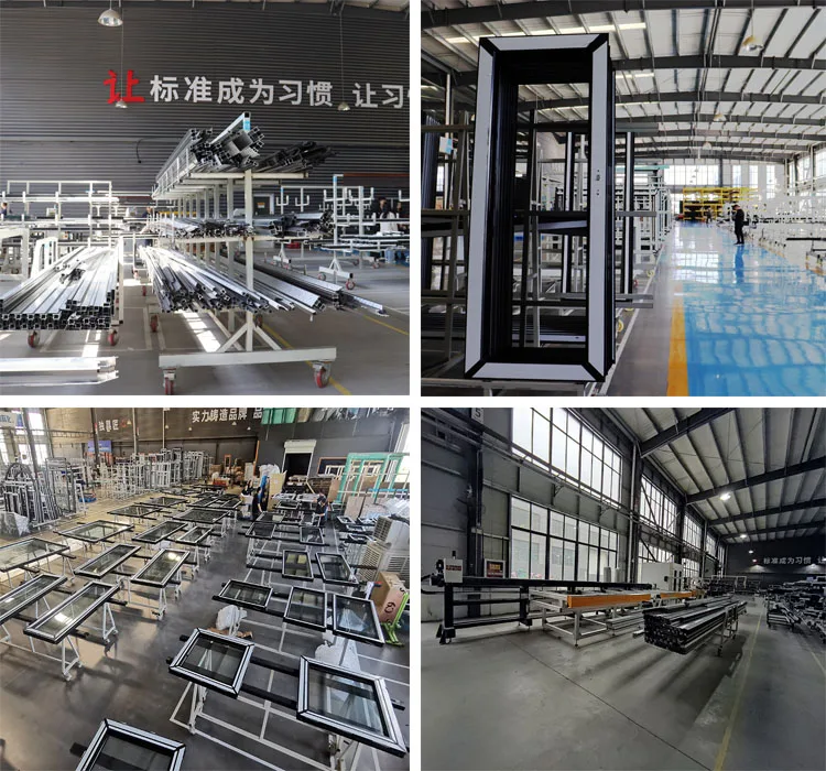 Minglei European Standard Windows High Efficient Thermal break aluminum Triple glass Tilt&Turn windows supplier