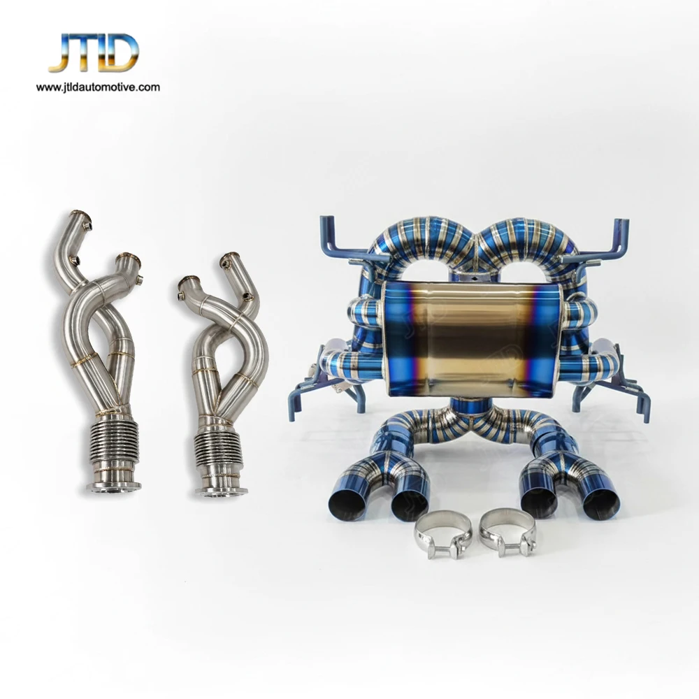 High Performance Full Exhaust System For Lamborghini Revuelto Downpipe And Titanium