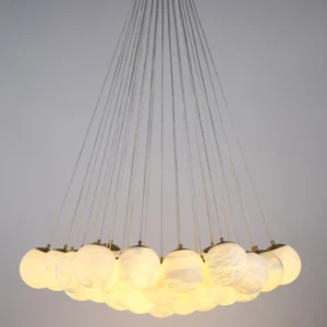 ECOJAS New Design Spain Alabaster High Quality Chandelier for Hotel Villa Decor Lighting
