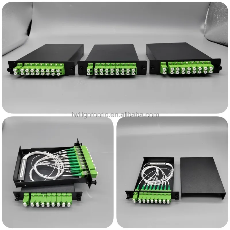 Fiber Caddy Rack 1U Slide-Out Rack Mount LGX Fiber Enclosure for FTTH