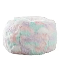 Soft luxury long plush high-quality washable bedroom indoor beanbag sofa chair