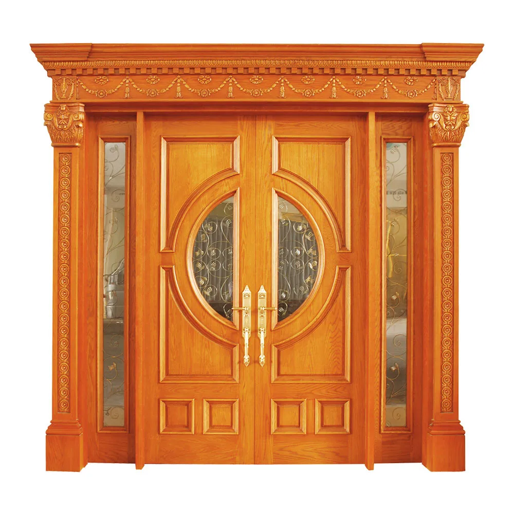 Standard Moisture Proof Wooden Main Door Design Teak Wood Carving Doors Front Double Door Design Buy Wooden Main Door Design Teak Wood Carving Doors Front Double Door Design Product On Alibaba Com