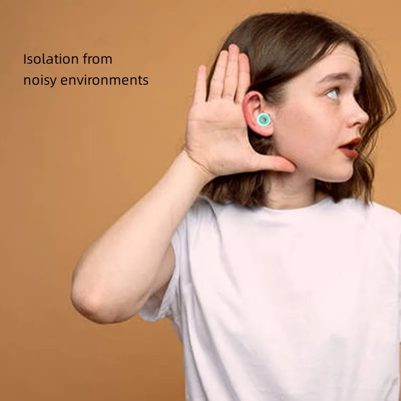 Wholesale Earplugs Adjustable Safety Hearing Protective Sound Proof Silicone Ear Plugs For