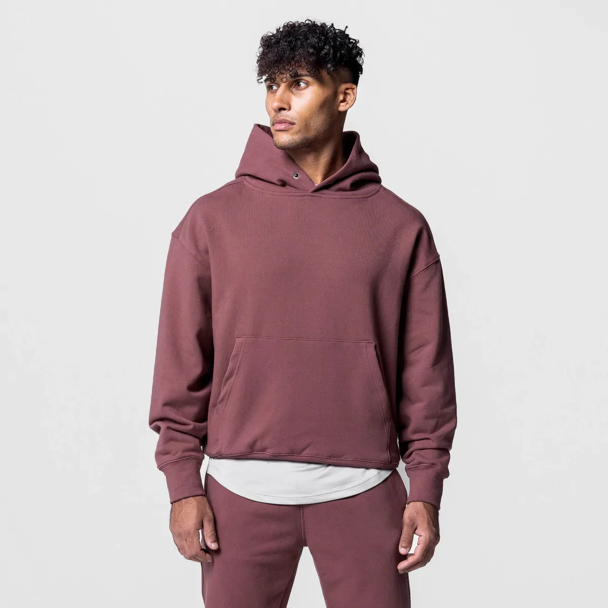 FJCD Sport Men No String Baggy Sweatshirt Hoodie & Jogger Set