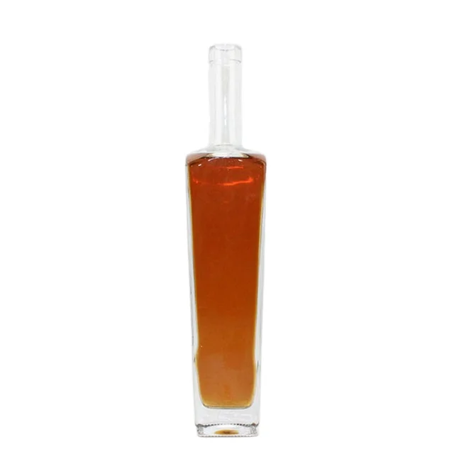 Wholesale 750ml Glass Bottle Alcohol Wine Liquor Excellent Whisky Empty Bamboo Cork Screen Printing Surface Handling Free Sample