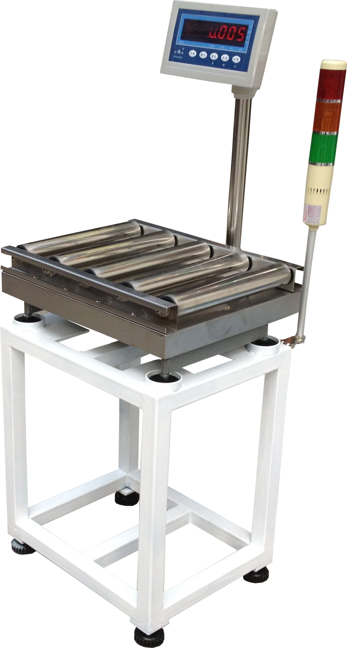China Shanghai Static Automatic Weighing Roller Scale with Printer Checkweigher