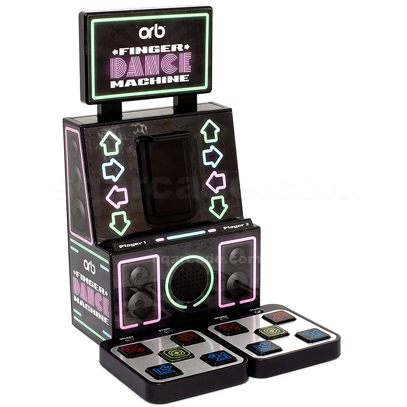 2 Player Retro Games Console MINI Mini Finger Dance Arcade Dance Mat Handheld Console Machine Compatible with Smartphones