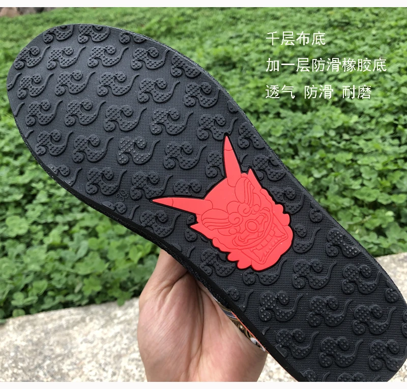 Ручная работа Китайская вышивка хлопковая парусиновая модная обувь для прогулок женщин слипоны Мужская влюбленных