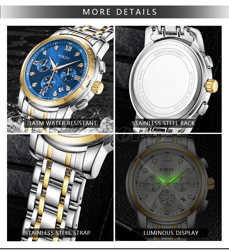 High Quality Manufacturer Oem Men Waterproof Luxury Wrist Bling Diamond ...