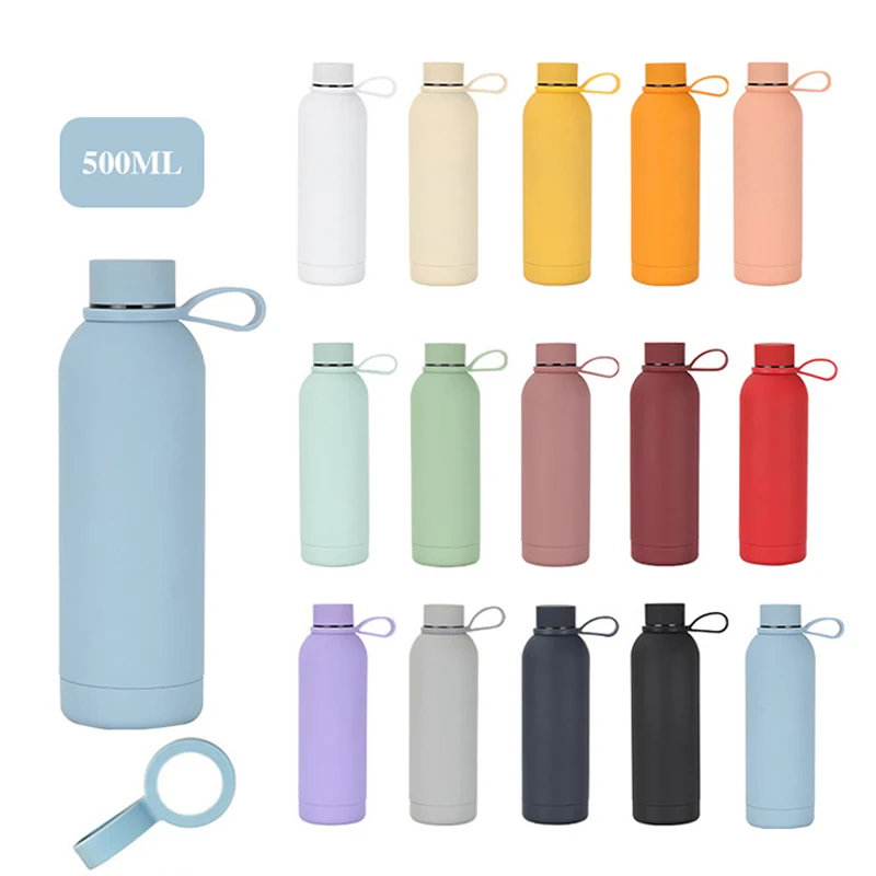 1pc 17oz/500ML Double-Walled 304 Stainless Steel Insulated Water