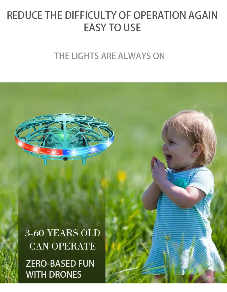 Flyxinsim 8028 drone ball UFO toys Mini Helicopter UFO RC Drone Hand Sensing Sensors ufo drone toy fly spinner ball