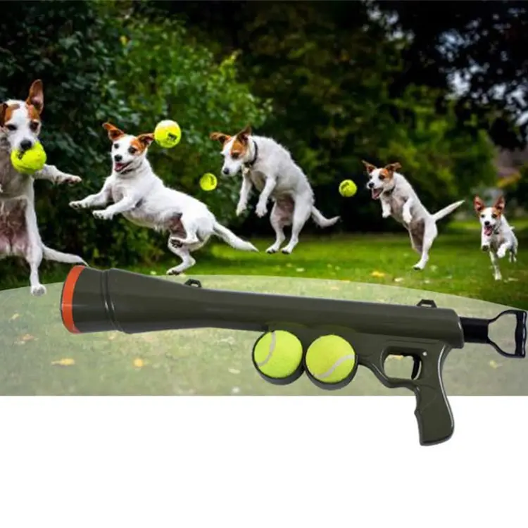 卸売スローワー安全銃犬おもちゃボールランチャースローワー