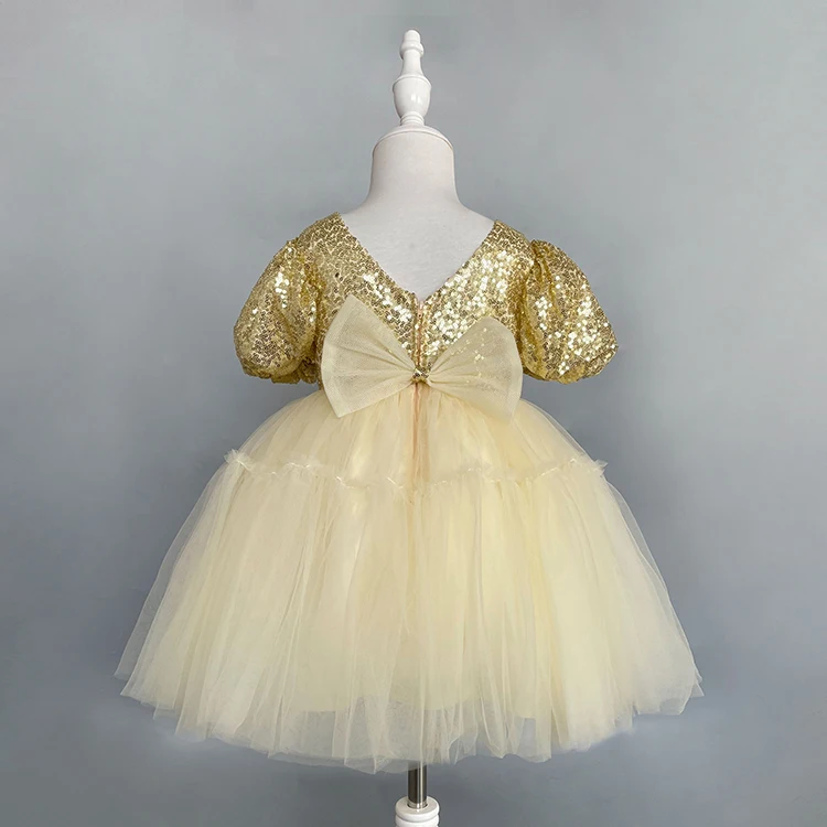 Wholesale Luxury Princess Sequin Sparkle Baby 1st Birthday Party Christening Dress 0-12months Wholesale Luxury Princess Sequin Sparkle Baby 1st Birthday Party Christening Dress 0-12months
