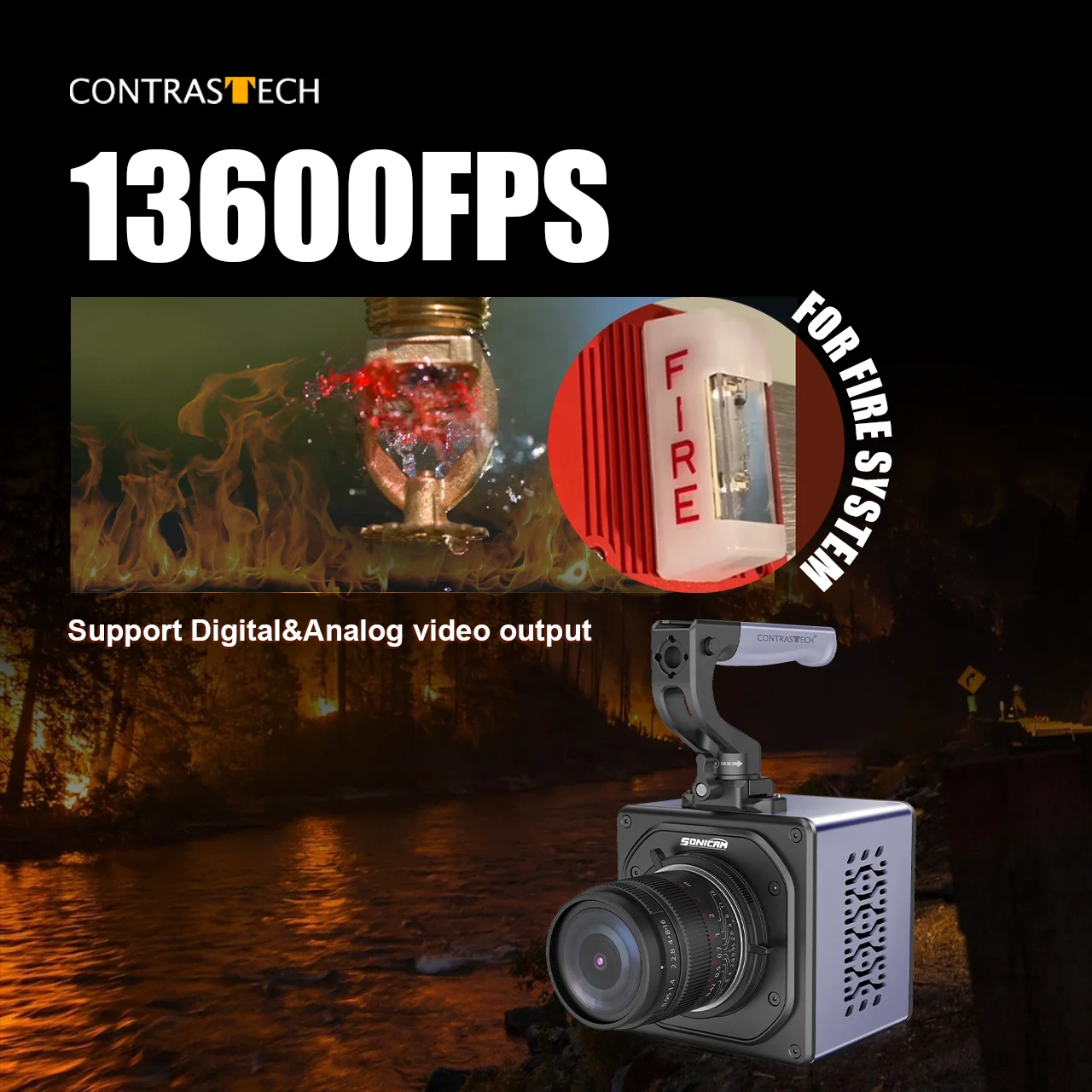 Contrastech HDR 1280x1024 1000fps Mini Camera for Vibration